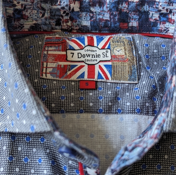 7 Downie St button up short sleeve shirt, size UK 4 , Medium. - Picture 4 of 9